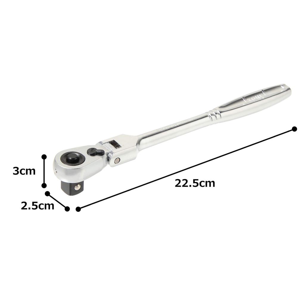 TONE Compact Swing Ratchet Handle RH4FCH Drive Angle (Hold Type) 12.7mm (1/2")