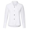 Women's Loose Fashion Shirts Solid Color Band Collar Long Sleeve Shirts Slim Tops