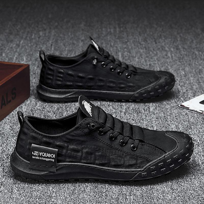 Модная мужская обувь, модные парусиновые мокасины, дышащие, осенние, на шнуровке, удобные, повседневные туфли, уличные мужские кроссовки, shoes678