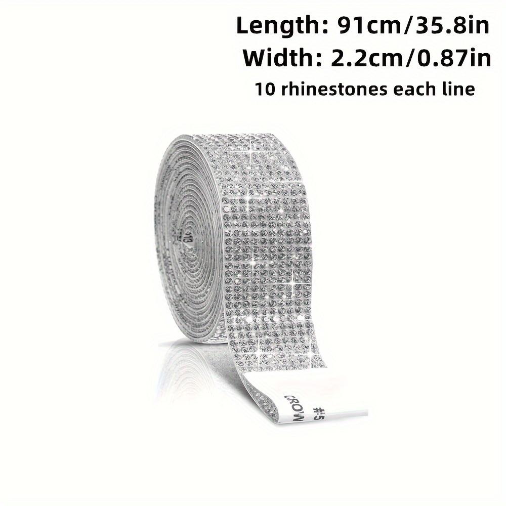 Самоклеящаяся полосатая блестящая лента-наклейка со стразами, самодельная лента для украшений, подходит для свадебных вечеринок, украшения стекла телефона в машине
