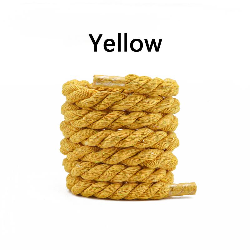 Круглые шнурки Качественные Цветные 1СМ Толще Хлопковые шнурки для кроссовок Веревочные шнурки 100/120/140/160СМ Шнурки для ботинок Шнурки для обуви 1 Пара