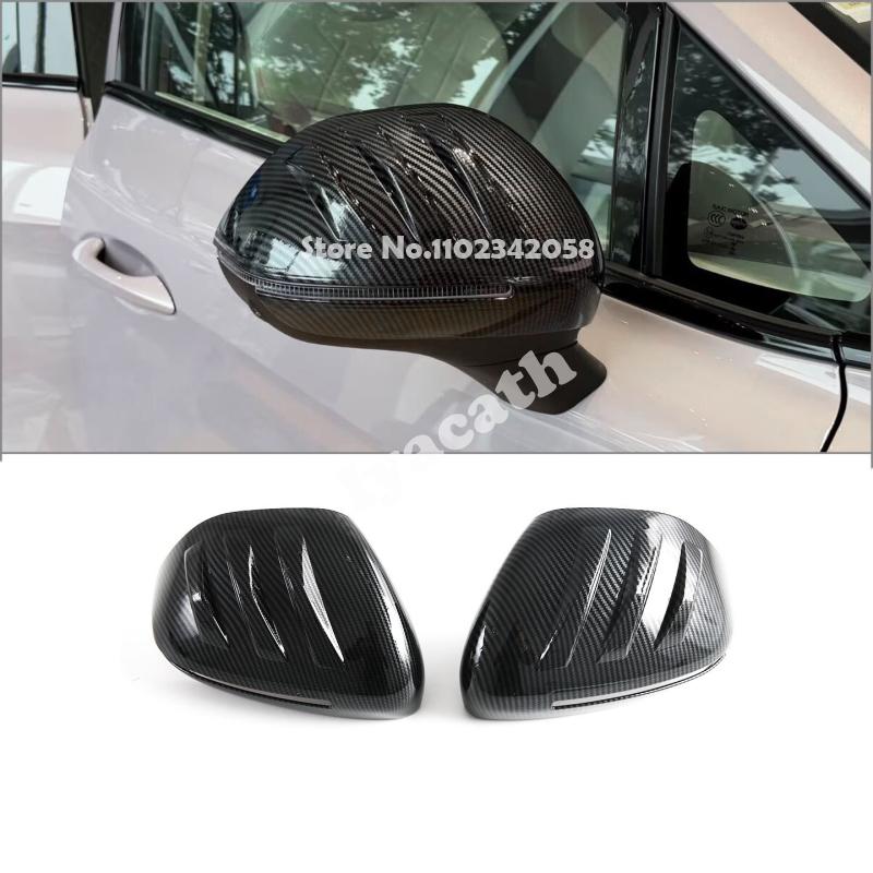 For MG 4 MG4 EV 2025 2026 ABS carbonfiber black Exterior door handle bowl cover charge panle rearview mirror cover Accessories