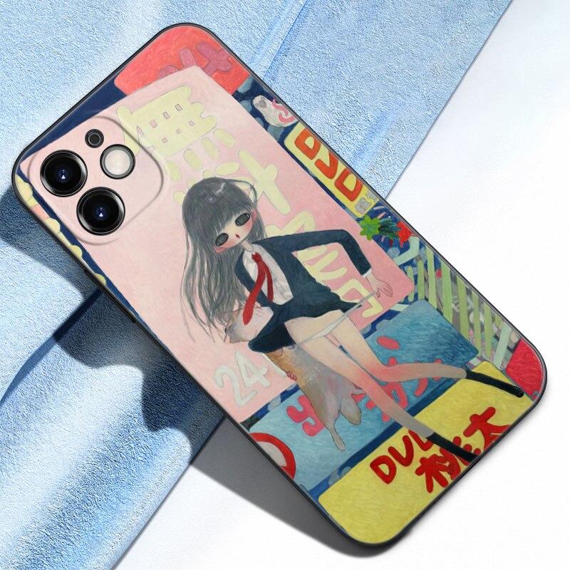 Чехол для телефона Aya takano для Apple iPhone 12 13 Mini 11 Pro Max XR X XS MAX 8 7 6S 6 Plus SE 5S 5 2020 Мягкий черный чехол из ТПУ