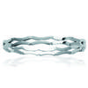 [J0986] - Silver 'Choreography' Steel Bracelet - 62 Mm 8 Mm
