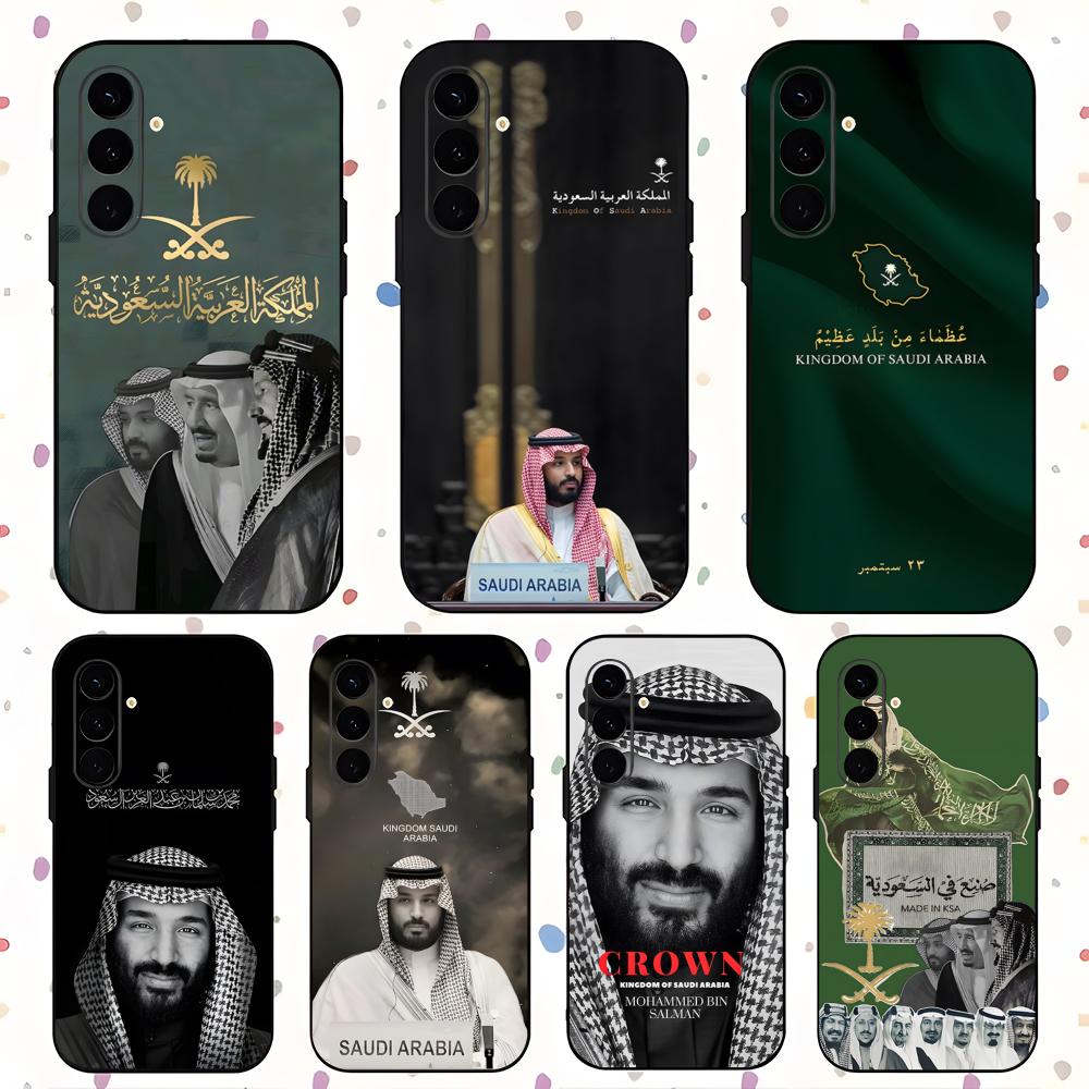 Чехол для телефона Salman Саудовская Аравия emblem Для Samsung Galaxy S26 S25 S24 S23 S22 S21 Plus Ultra Note20 Мягкий Черный