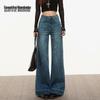 Women's American Style Loose Wide-Leg High-Waist Denim Jeans