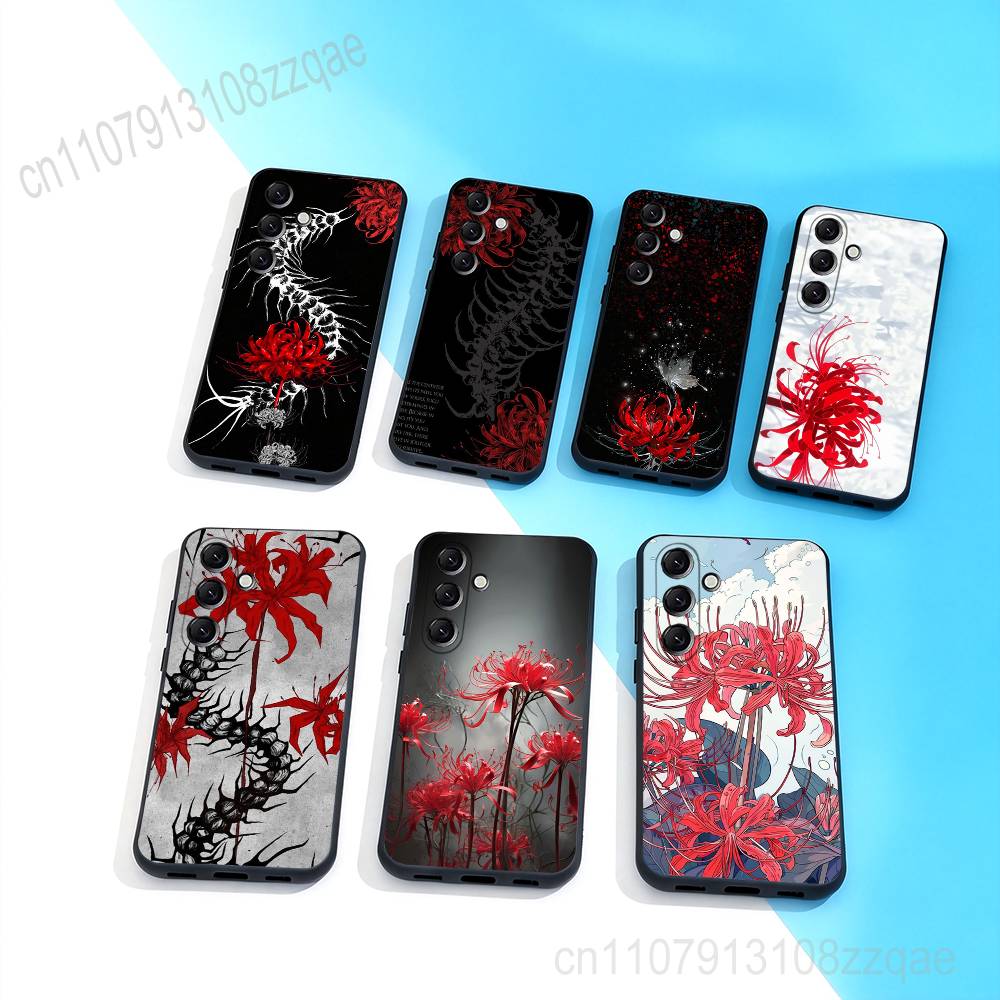 Чехол-паук Ghoul Red L-Lily Tokyo для Samsung Galaxy A 22,71,53,52,51,72,73,5G, Note, J7,8,9 Мягкий черный чехол