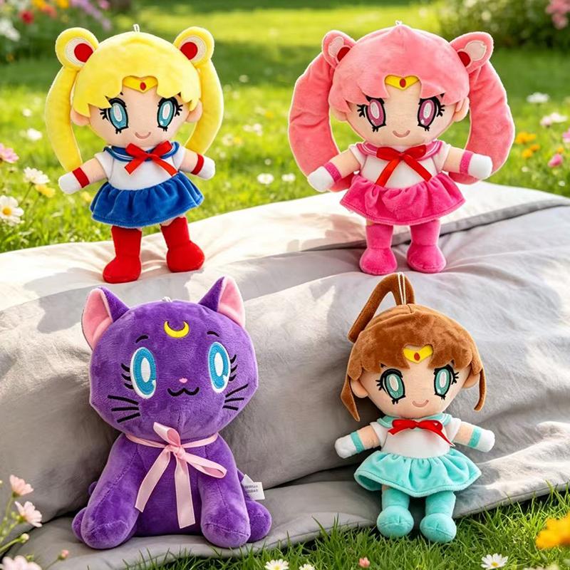 Anime Sailor Moon Plush Toys Tsukino Usagi Kaiou Michi Stuffed Girlish Room Decor Stuffed Kawaii Pretty Gifts