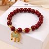 Красный счастливый браслет из бисера для женщин в китайском стиле, регулируемый браслет ручной работы, кулон, браслет для вечеринки, дня рождения, ювелирные изделия