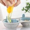 Microwave Double Egg Poacher Maker Poached Eggs Cooker Steamer Dishwasher Heat Resistant Microwave Egg Poacher Kitchen Gadget