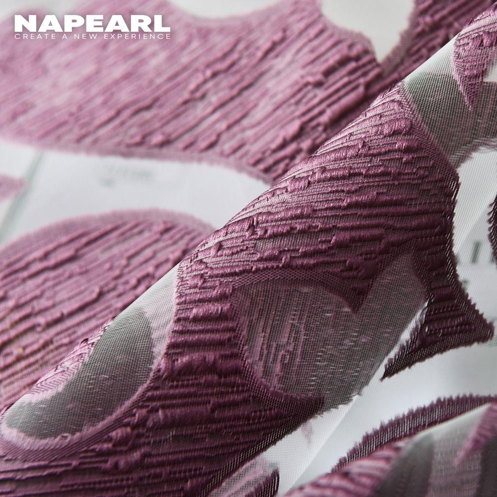 1 PC NAPEARL Modern Bedroom Sheer Curtain Fashion Living Home Window Curtain Jacquard Tulle Curtain