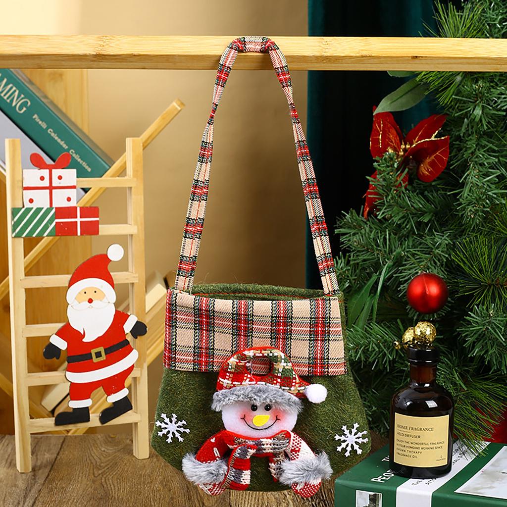Present Bags Christmas Storage Candy Bag For Xmas Presents Party Home Decorations