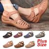 Summer Retro Wedge Sandals for Women Non-Slip Soft-Soled Hole Shoes Beach Shoes Ladies Brown Sandals