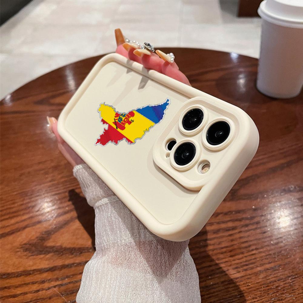 N91 Флаг Молдовы, мягкие чехлы для телефонов с ангельскими глазками для iPhone 15, 14, 12, 11 Pro Max 13 mini 7 8 6S Plus XS Max XR SE, противоударный чехол-бампер