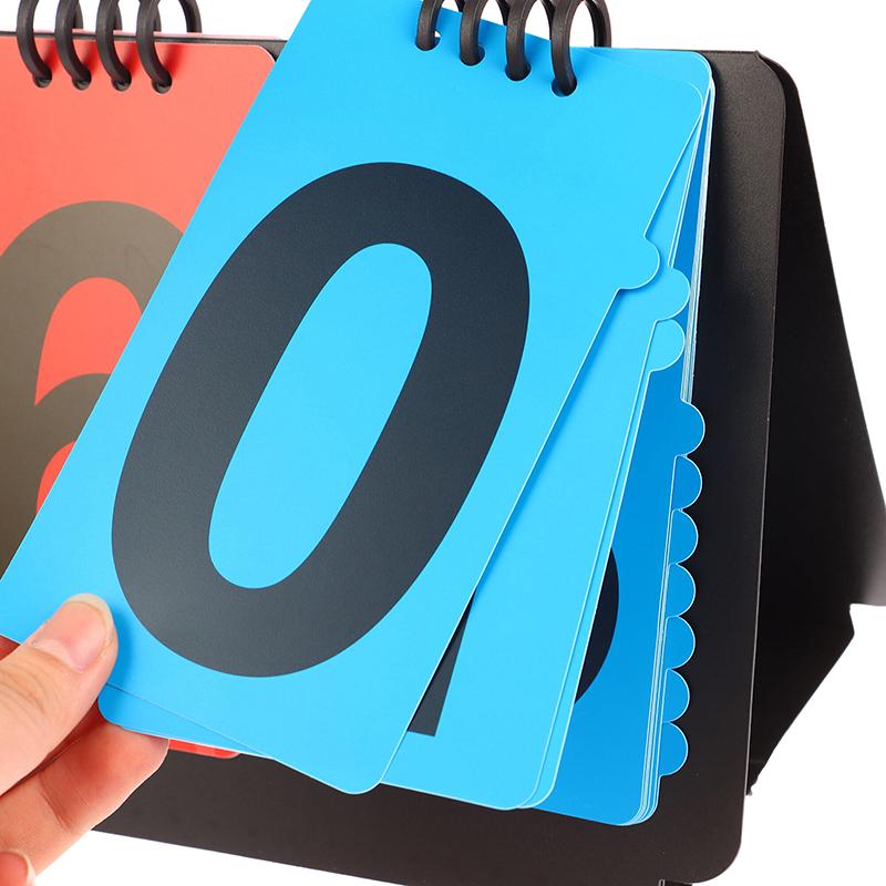 Спортивное табло Ручной счетчик очков Перекидные карточки для счета для тренеров по бейсболу, теннисного мяча, баскетболу, футболу, волейболу, спорту