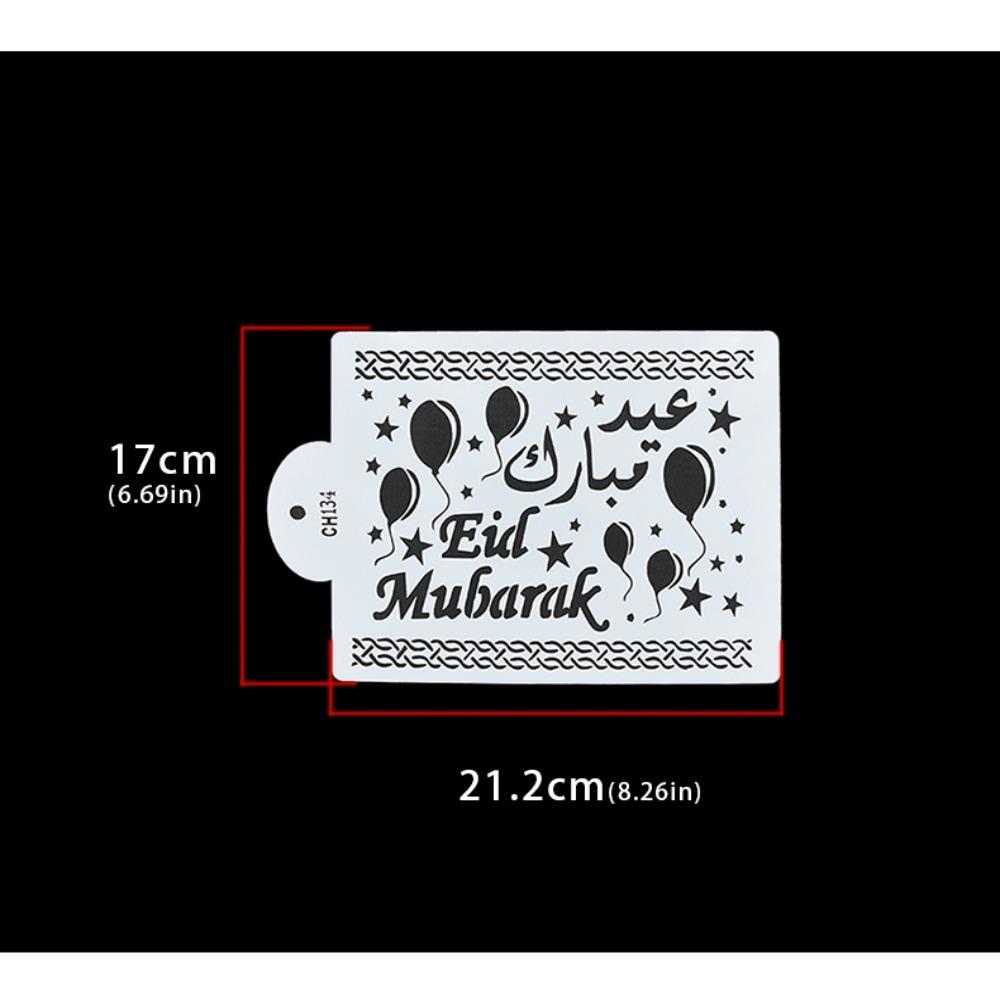 Рамадан Кофе Торт Топпер Декор Луна Спрей Трафареты Новая Мусульманская Выпечка