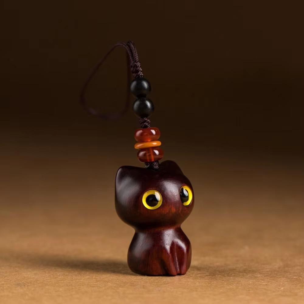 Wood Material Wood Car Keyring Sandalwood Scent DIY Keychain Components New Sandalwood Key Chains