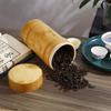 Chinese Style Bamboo Tea Storage Box Hand Carved Tea Canister Lid Seal Kitchen Storage Jars Accessories Spice Box Case Organizer