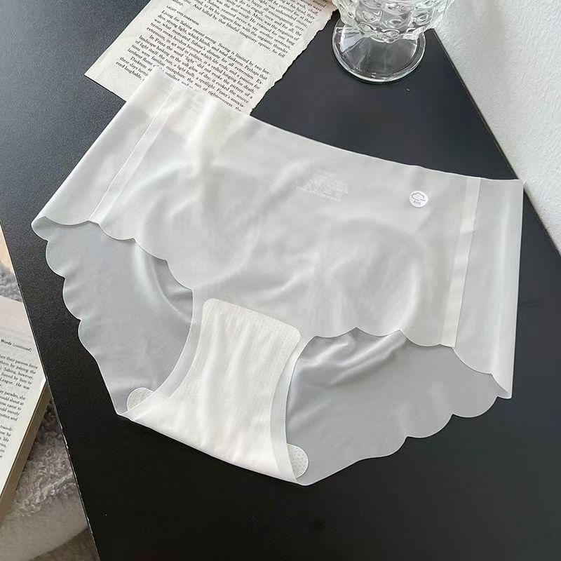 Женское бесшовное нижнее белье Ice Silk Quick-Dry: Ультратонкие, телесные, 3D персиковые бедра, подходят для летнего фитнеса и йоги