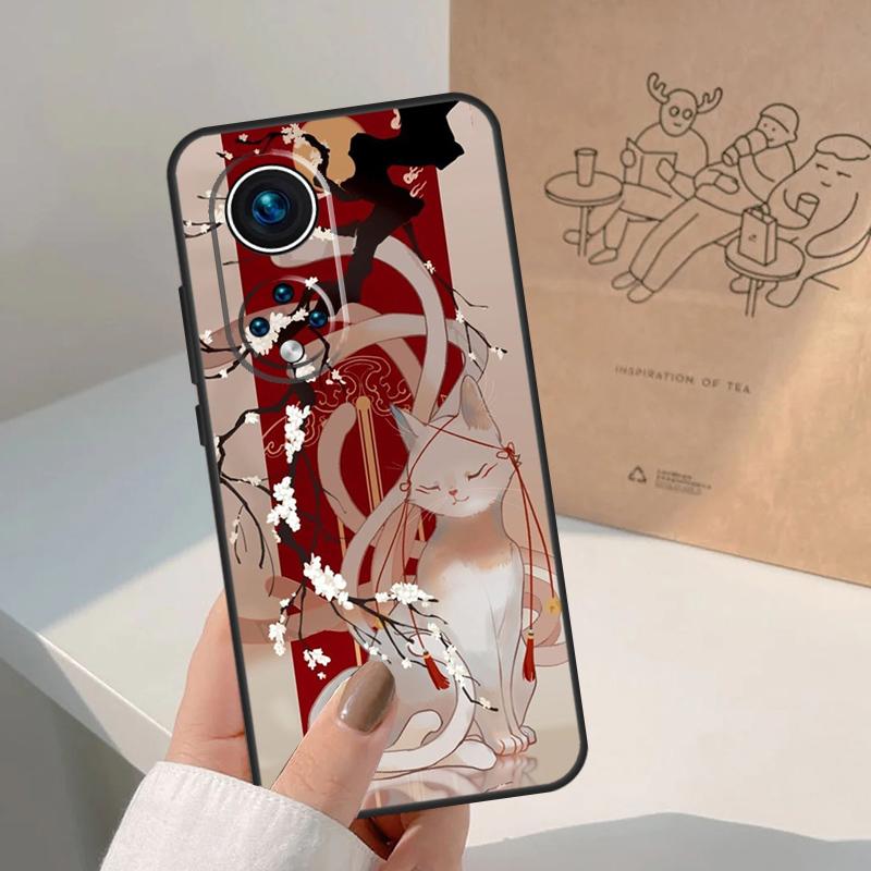 Китсунэ Лиса Японское Искусство Чехол Для Honor Magic 8 Pro 5 6 7 Lite Honor 400 200 Pro X9c X9b X9a X8a X8b 50 70 90 Чехол