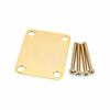 Fender 4-Bolt Vintage Neck Plate "Plain" (No Serial Number or Logo) (Gold)