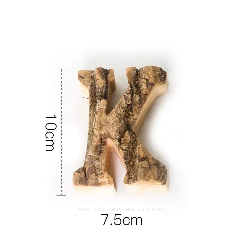 Вместе с Bark Массив дерева Ретро Деревянные Английские Буквы Алфавит Число для Кафетерия Бара Домашнее Украшение Винтажная Сделай Сам Буква