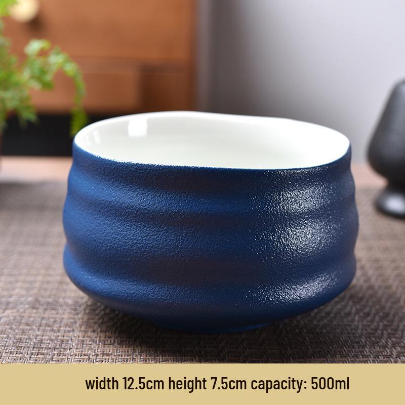 Японский чайный сервиз матча: Керамическая чаша, подставка для часена и инструменты в стиле эпохи Сун