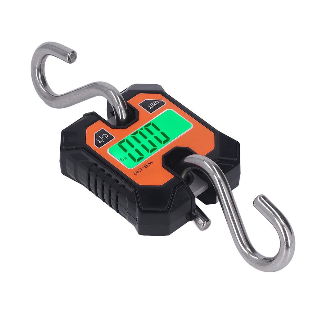 Цифровые крановые весы с крюками, ЖК-дисплей, электронные подвесные весы для промышленного использования 100 кг 220 фунтов
