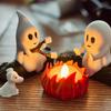 Ghost Campfire Gathering Ghost Campfire Party Resin Ornament Halloween Decoration
