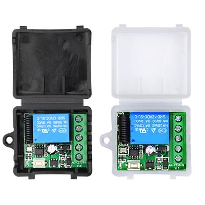 433 МГц DC12V 10A 1-канальный 1-канальный беспроводной релейный RF-переключатель с дистанционным управлением, модуль гетеродинного приемника