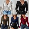 Spring Season Sexy Single Layer Floral Lace Scalloped Decoration Bottoming Small Shirt Tops Women Versatile Closet Essential Fashion Items Shirt