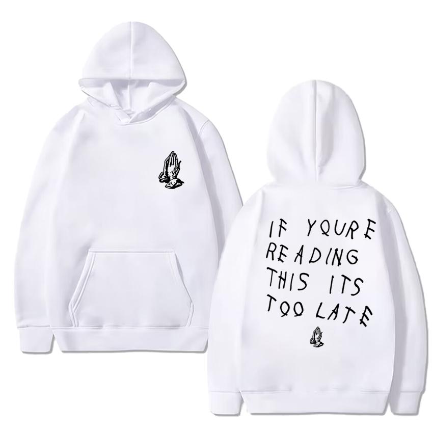 Rapper Drake Vintage Streetwear Hoodie Men Women Punk Casual Pullovers Unisex Fleece Long Sleeve Sweatshirt