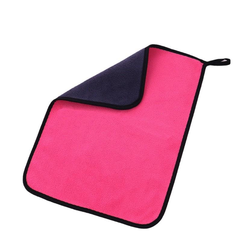 Double-Sided Coral Fleece Car Wash Towel - Thick, Absorbent, Customizable Logo - Ideal for Car Cleaning