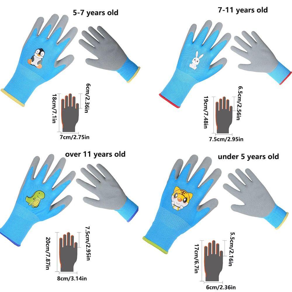 Durable Garden Work Gloves Breathable Children Protective Glove Kid Gardening Gloves  Planting Work