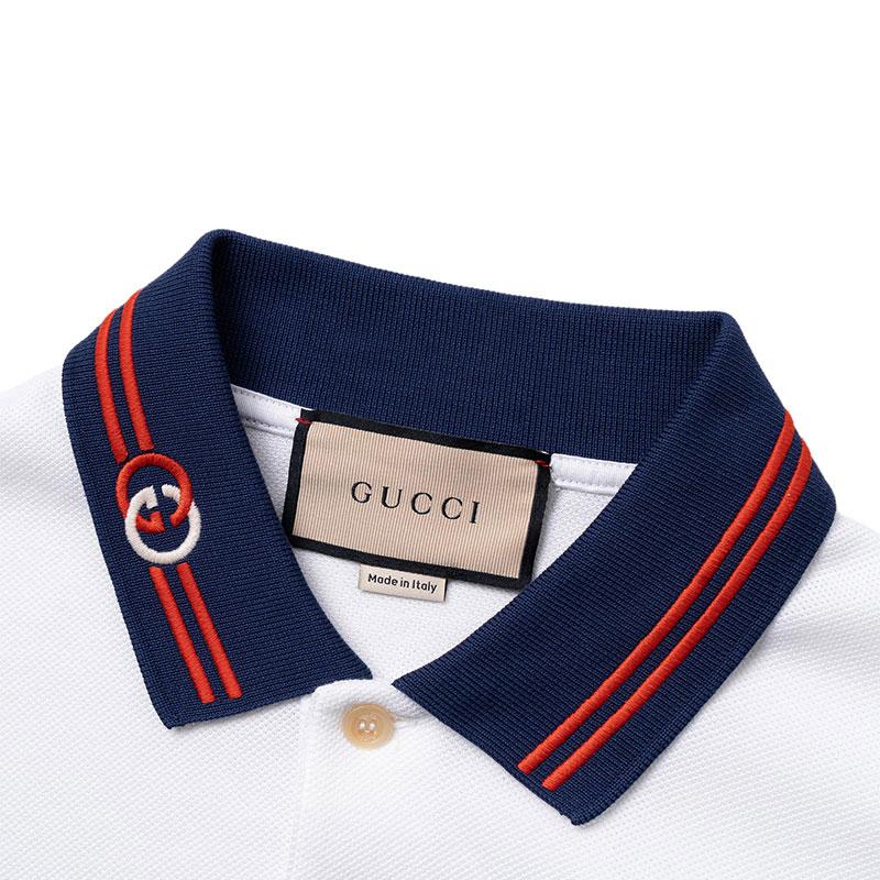 Gucci Поло мужское SS22 Белое 658067-XJDI2-9692