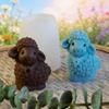 3D Силиконовая форма Овечка Антипригарная Легко извлекаемая Многоразовая форма для изготовления мыла, свечей, гипса, домашнего декора, подарков