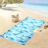 Blue Fish Pattern Beach Towel Beach Towel Quick-drying for Travel Outdoor Sports Jogging Beach and Swimming