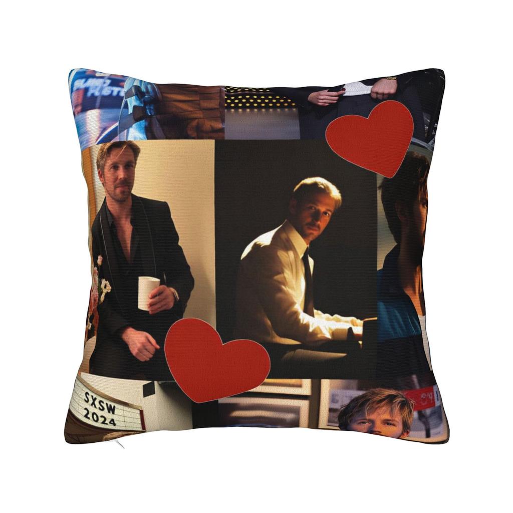 Ryan Gosling Collage Pillowcases Cute Funny Pillow Case For Office Car Home Decor Soft Pillow Cover
