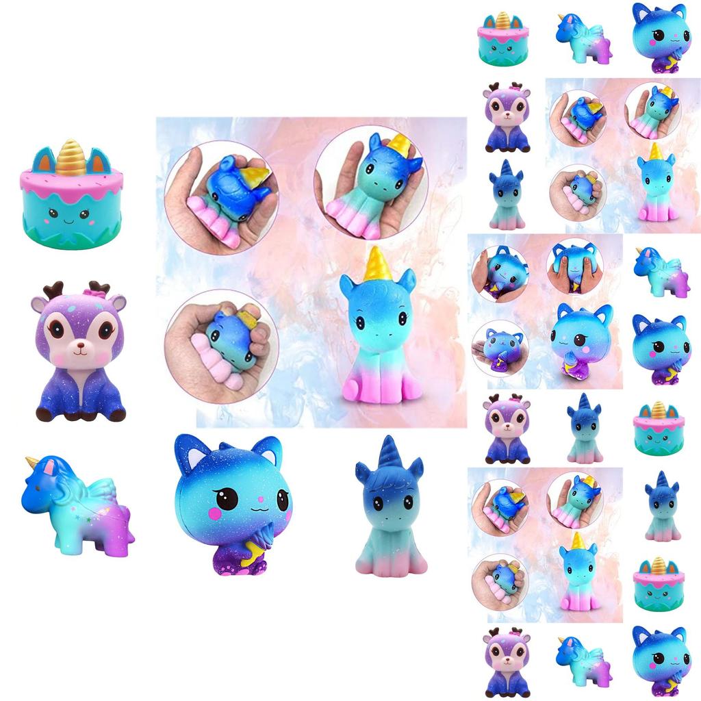 Cute Cartoon Unicorn Squishy Soft Pu Foam Decorative Hanging Ornament