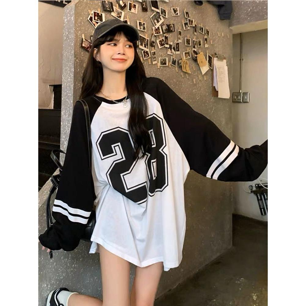 Футболка большого размера для женщин с V-образным вырезом и коротким рукавом, летние уличные топы в стиле пэчворк, повседневные футбольные майки Y2k