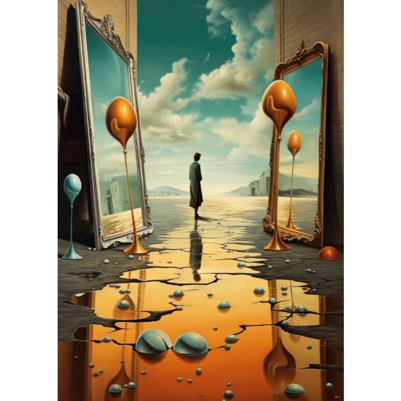 Абстрактные сюрреалистические картины Дали сюрреализм постер печать на холсте винтажное ретро сюрреалистическое искусство настенное искусство декор для домашней комнаты