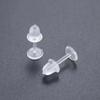 Jewelry Parts Jewelry Making Ear Protect Pure Color Ear Hole Blockage Ear Post Plastic Stud Earring