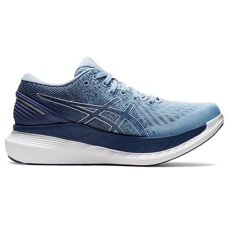 Asics Glideride 2 Удобная Дышащая Ткань Прочные Низкие Женские кроссовки Синий Белый 1012A890-408