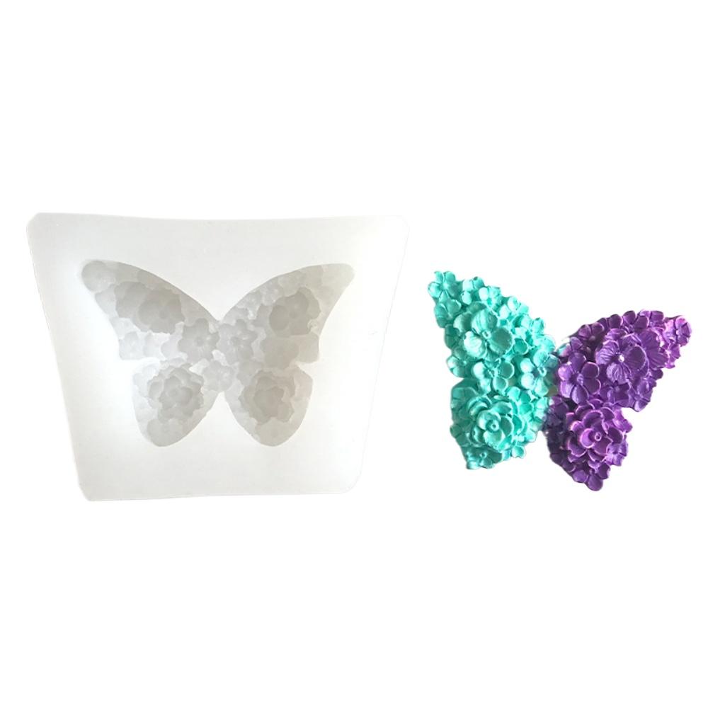 3D бабочка силиконовая форма для свечи рельеф цветок смола инструмент для изготовления украшения автомобиля животные ручная работа ароматизированная свеча свадебные подарки