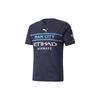Manchester City Away Short Sleeve Soccer Jersey Fan Edition 21/22 Season Men Tops Blue 759219-03