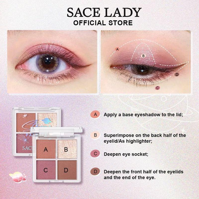 Sace Lady - Палетка теней для век "Звездные глаза" - 4 вида