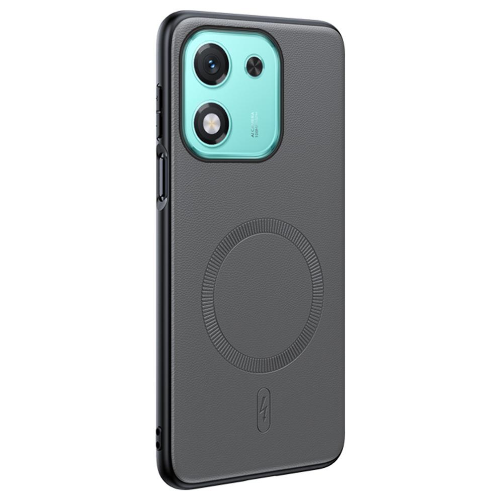 Чехол для Honor X70i, совместимый с MagSafe, с кожаным покрытием, из ТПУ+ПК