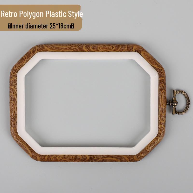 Регулируемая мини-рамка для вышивания в бамбуковом стиле - Рамка ручной работы для вышивания крестиком и ткачества