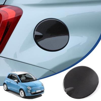 Крышка заливной горловины Hcilloend для нового Fiat 500 Easy, накладка, салон, кастомные автотовары, волоконная панель/топливо (2016-2024 гг.), АБС-пластик, Установка, Наклейка,
