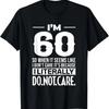 Забавно, мне 60, буквально плевать, юмор, мем, футболка на 60-летие